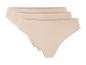 Lot de trois culottes femme sans coutures couleur beige