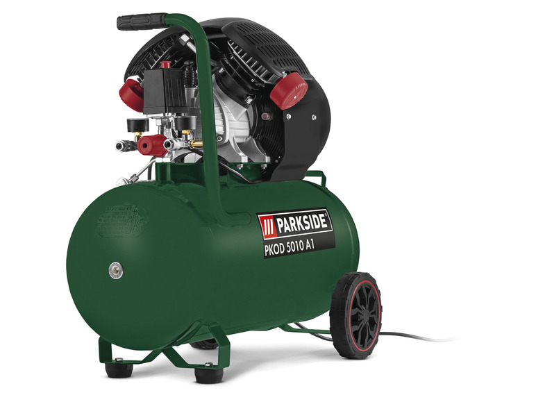Aller en mode plein écran : PARKSIDE® Compresseur à double cylindre PKOD 5010 A1, 50 L - Image 1