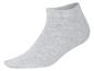 Chaussette grise clair mi-bas.