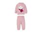 Survêtement thermique bébé LUPILU® rose avec ours polaire et flocons de neige.