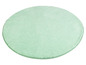 Tapis de bain rond de couleur menthe douce.
