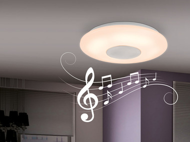 LIVARNO home Plafonnier LED avec haut-parleur Bluetooth®