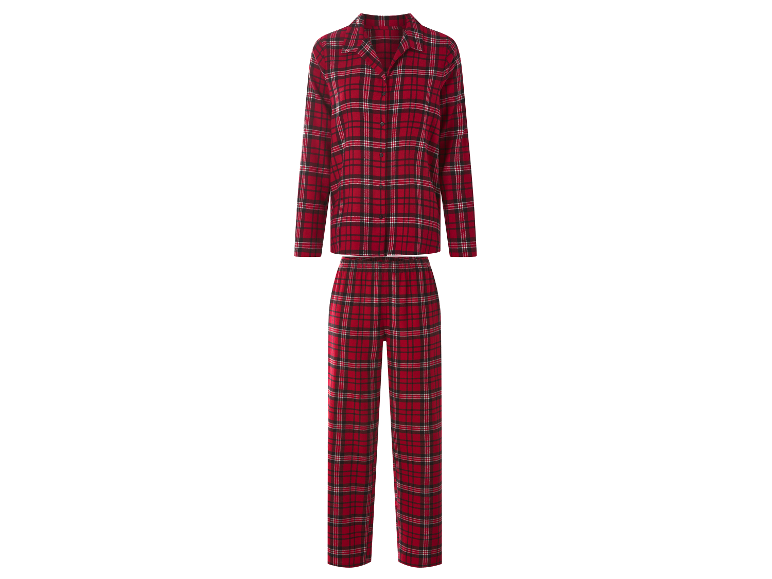 Pyjama pour femme ESMARA® à carreaux rouges.