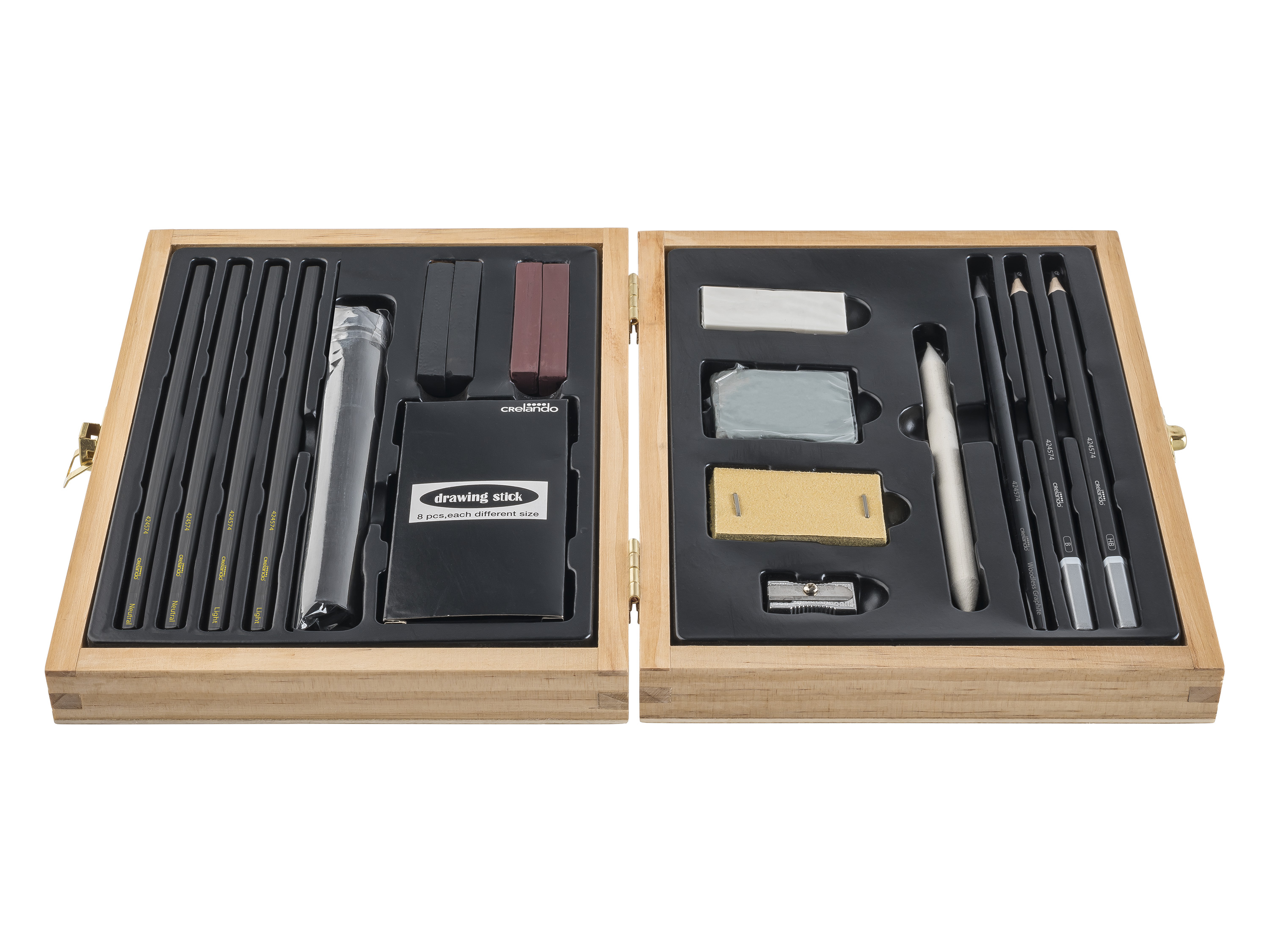 crelando® Set d'esquisse et de dessin, 26 pièces