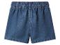 Shorts en jean bleu foncé avec taille élastique, vue arrière