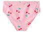 Bas de maillot de bain rose pour enfant avec motif cerises.