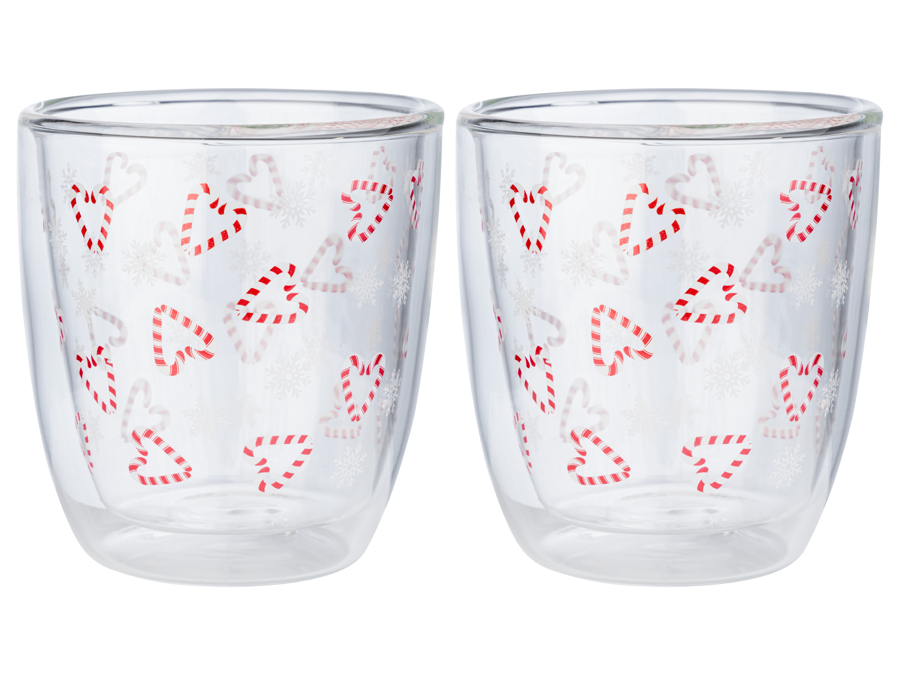 LIVARNO home Verres à double paroi (Lot de 2 motifs cappuccino)