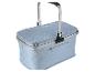 Panier de pique-nique isotherme bleu clair avec poignée en aluminium