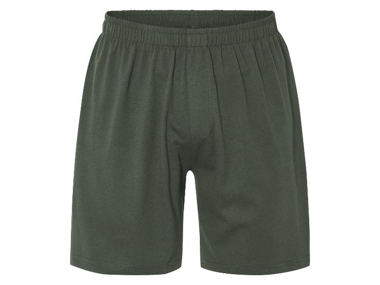 Shorts en coton vert olive.