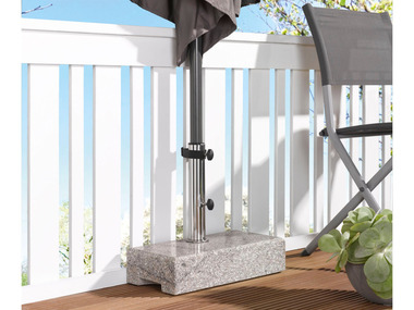 LIVARNO home Pied de parasol rectangulaire, en granit, 25 kg