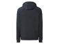 Sweat-shirt à capuche gris foncé.
