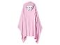 Serviette poncho rose pour enfants avec capuche et visage de chat
