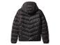 Veste noire rembourrée à capuche.