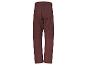 Pantalon de ski bordeaux avec ceinture.