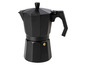 Une cafetière noire pour faire de l'espresso.