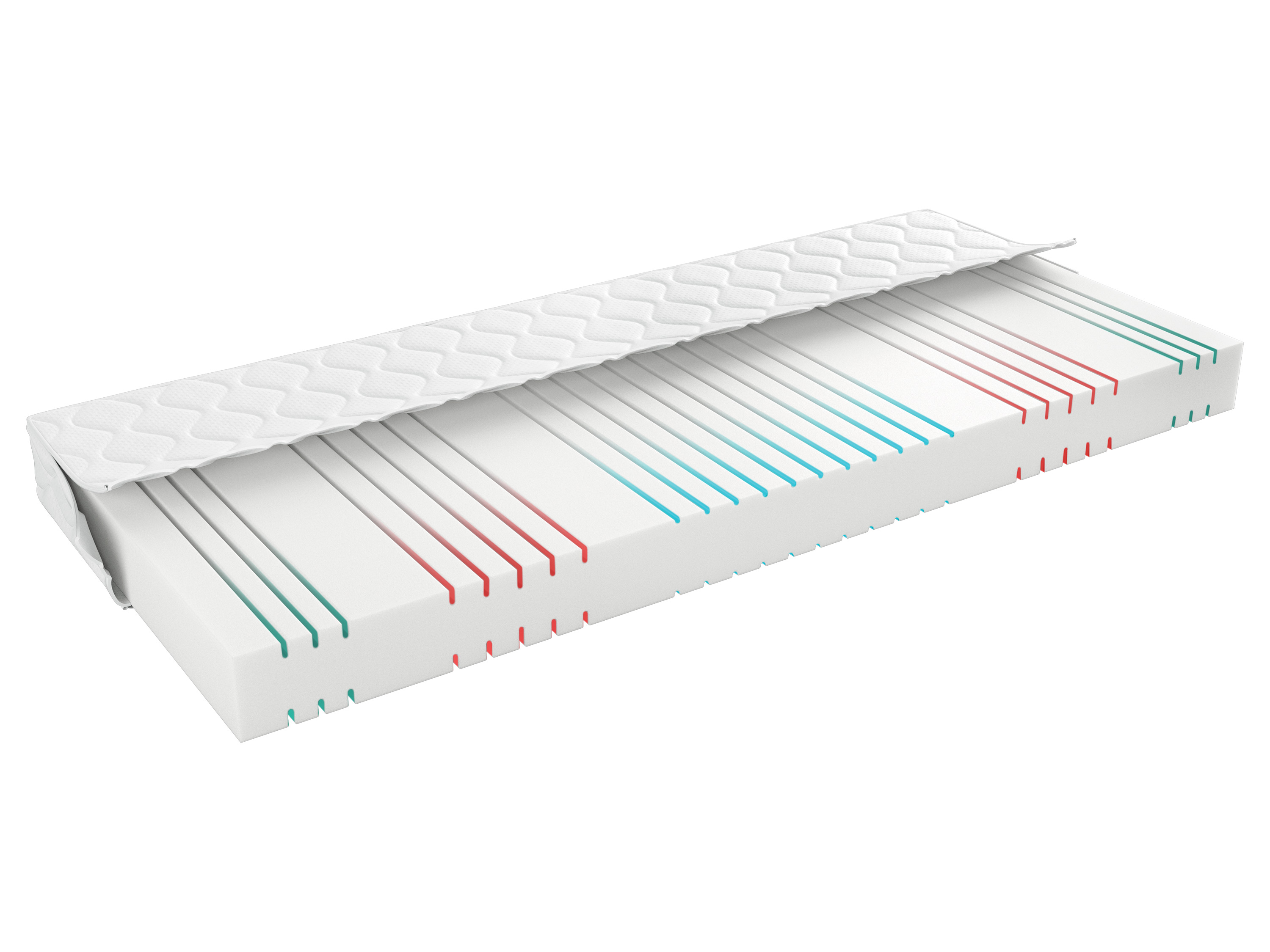 LIVARNO home Matelas en mousse confort 7 zones, H2, 90 x 190 cm