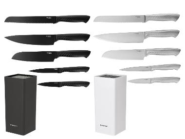 SILVERCREST® Set de couteaux en acier inoxydable avec bloc de rangement