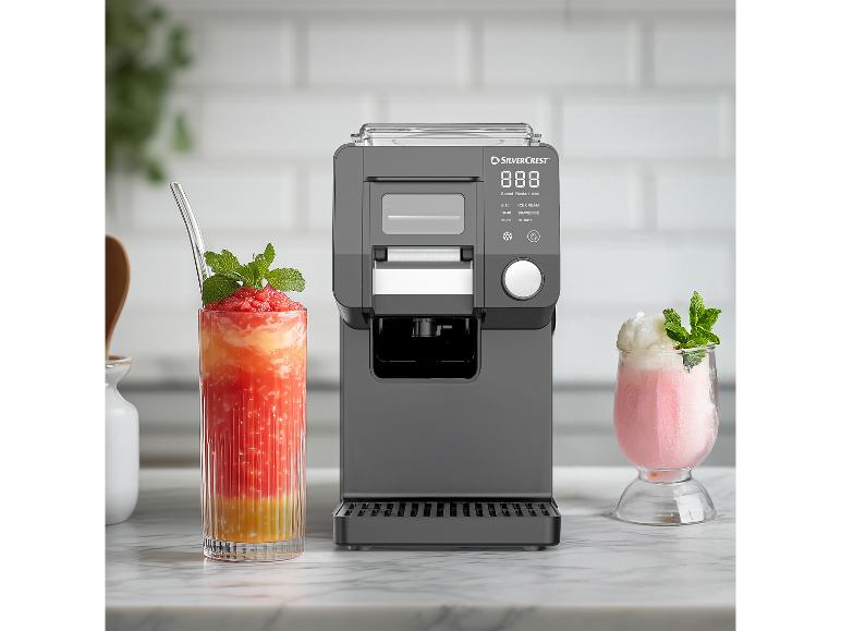 Machine à glace SILVERCREST® 3 en 1 SEMK 210 A1 avec boissons d'été.