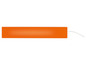 Une multiprise orange avec un cordon blanc.