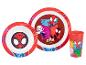 Service de table Spidey et ses amis extraordinaires Marvel : assiette, bol et gobelet.