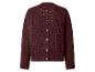 Cardigan en maille pour femme avec boutons couleur châtaigne