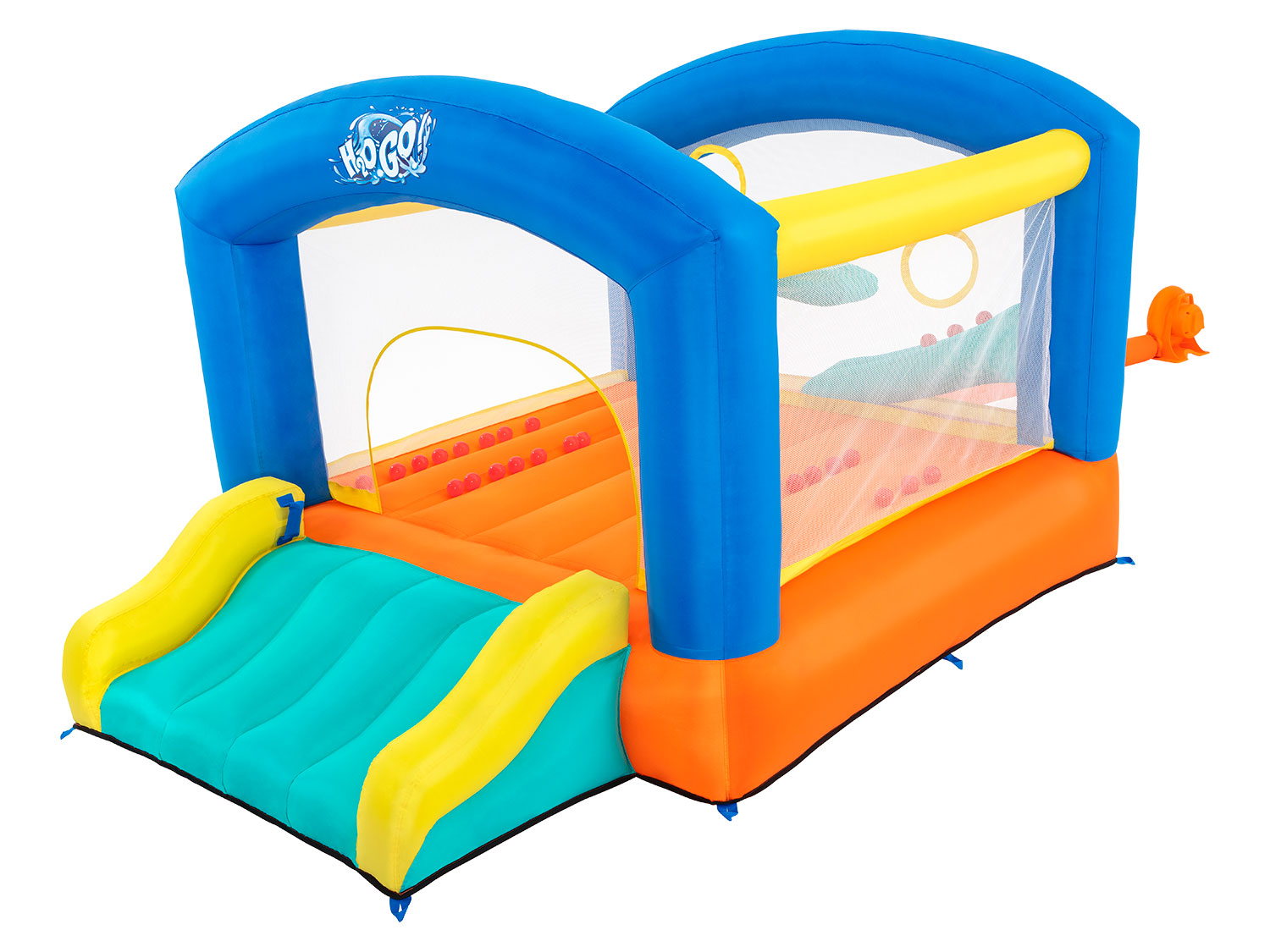 Bestway Château gonflable avec soufflerie permanente H2OGO Leap & Play