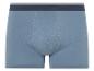 Boxers bleus en coton, coupe classique.