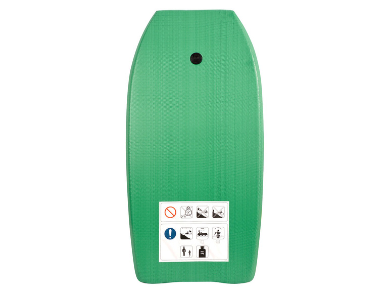 Un bodyboard vert pour surfer.