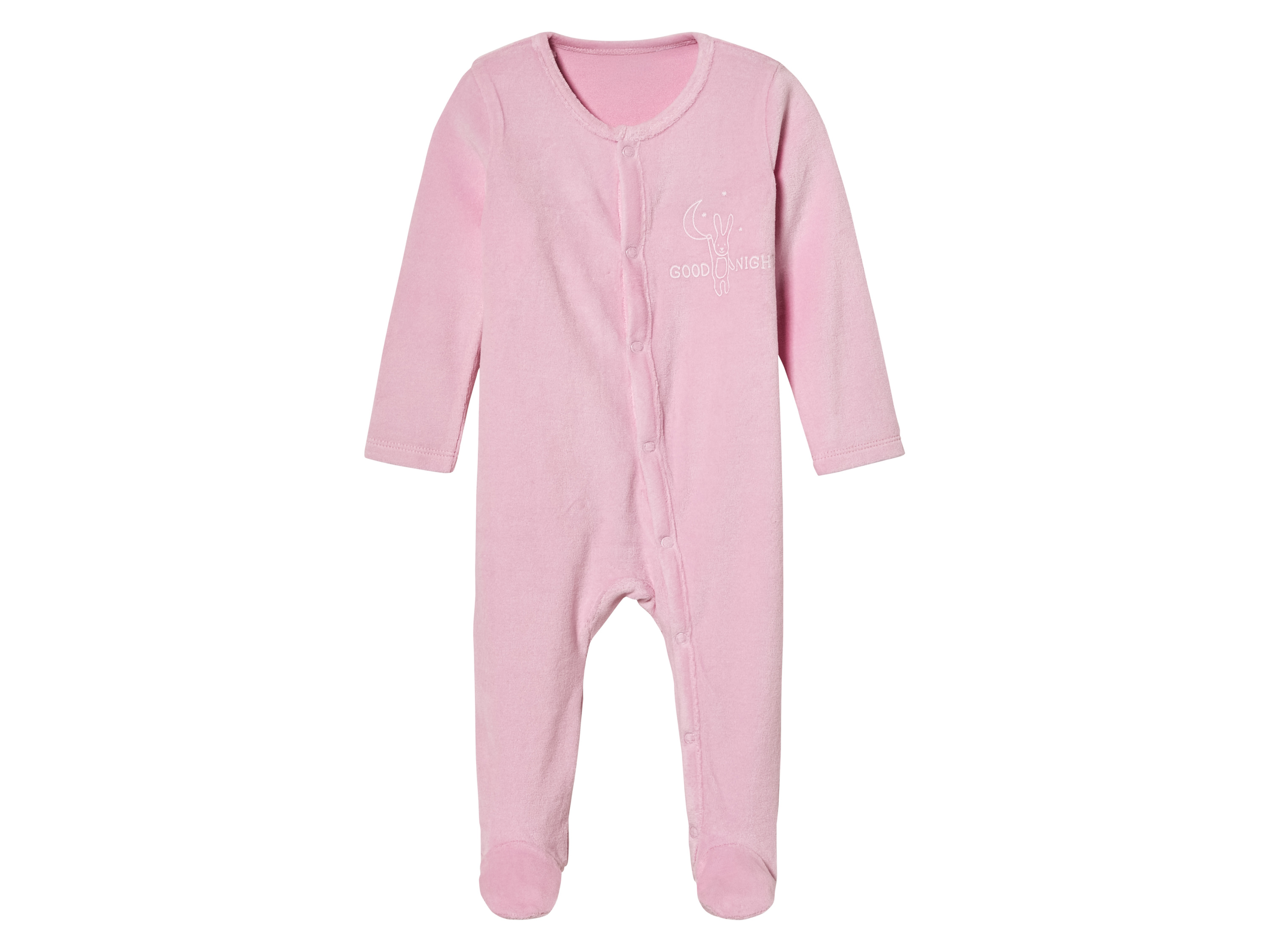 lupilu® Pyjama en velours bébé (50/56, rose)