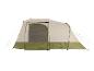 Tente de camping Crivit beige et verte.