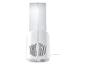 Ventilateur tour blanc design moderne.