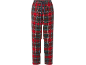 Pantalon de pyjama à carreaux rouges, verts et bleus avec cordon de serrage.