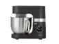 Robot pâtissier noir SilverCrest avec bol en acier inoxydable et écran numérique