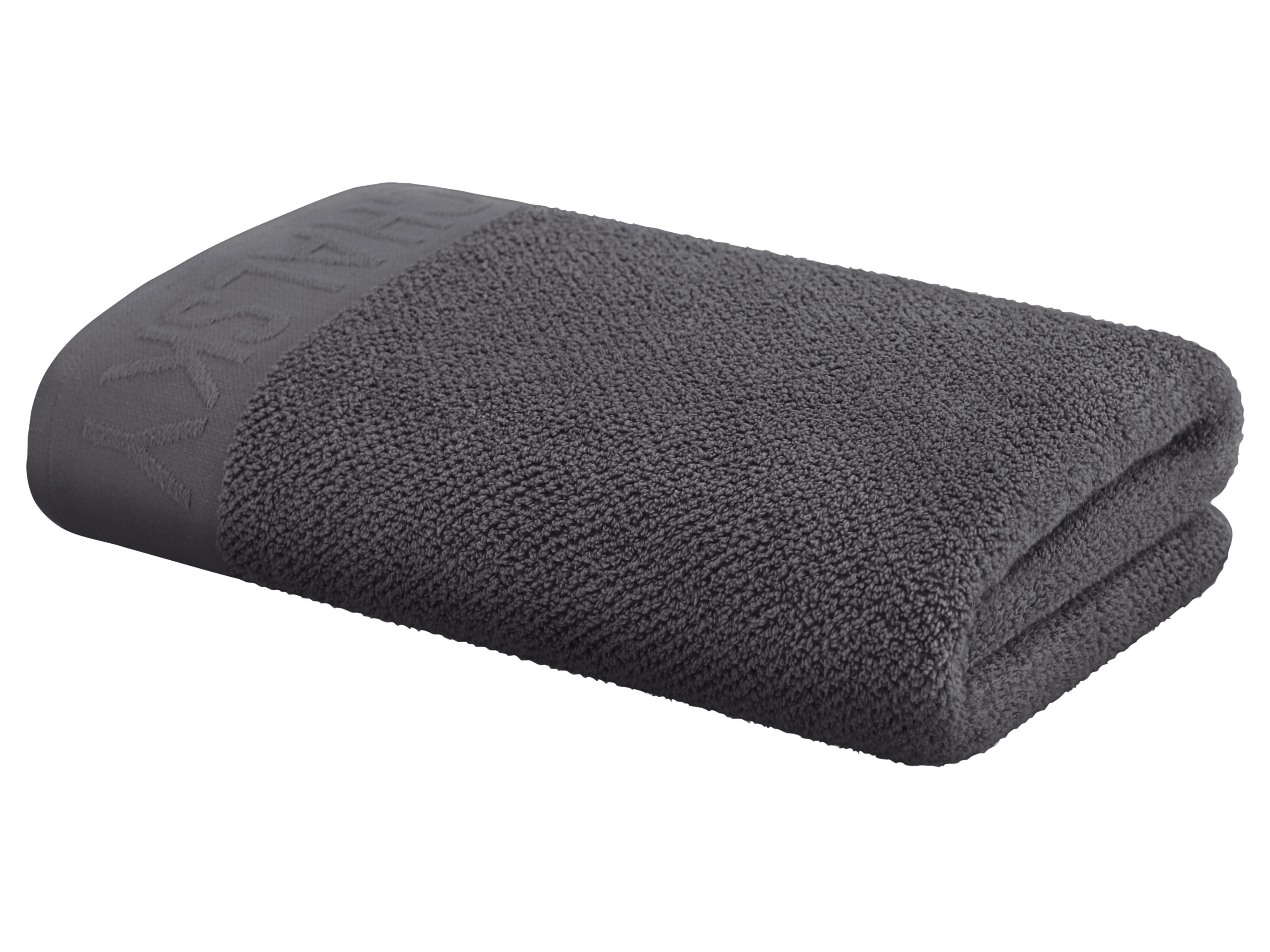 Michalsky Serviette de douche en éponge, 70 x 140 cm (gris foncé)
