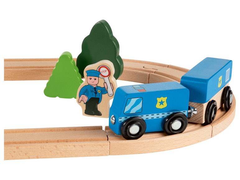 Aller en mode plein écran : Playtive Kit ferroviaire en bois, 18 pièces - Image 20