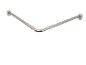 Barre d'appui d'angle pour salle de bain.