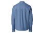 Chemise homme à manches longues bleu, vue de dos