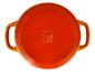Cocotte Silvercrest orange vue de dessus.