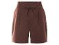 Shorts bruns à cordon de serrage.