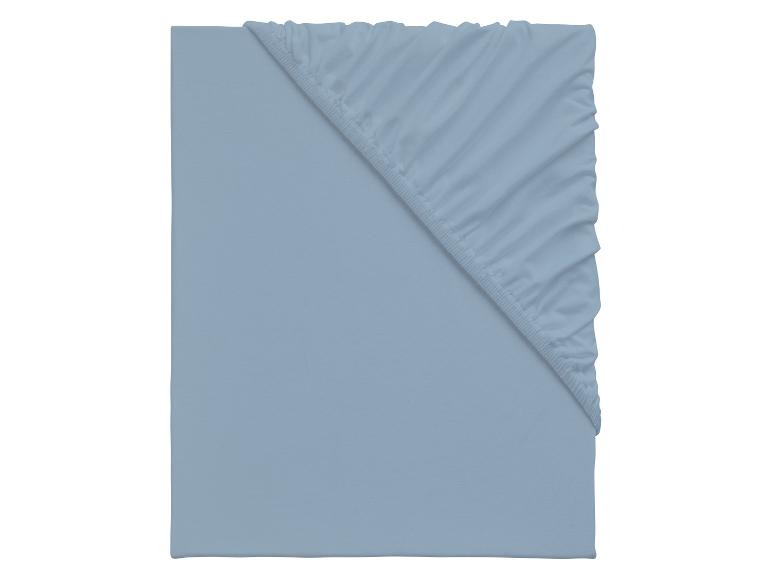 Drap-housse bleu clair