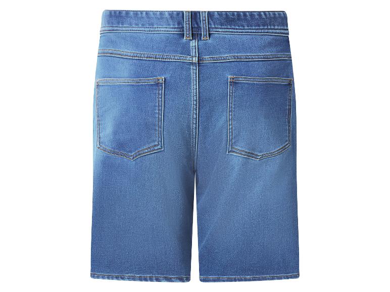 Short en jean bleu pour femme, vue arrière
