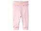 Pantalon de bébé rose avec bords-côtes.