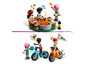 LEGO Friends minifigurines avec un feu de camp et des vélos.