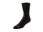 Chaussette noire avec texte blanc sur les orteils