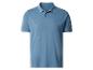 Polo homme bleu clair avec liseré blanc sur le col et les manches.
