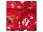 Pyjama rouge avec imprimé Père Noël et rennes, avec cordon de serrage.