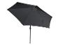 Un parasol noir pour le jardin.