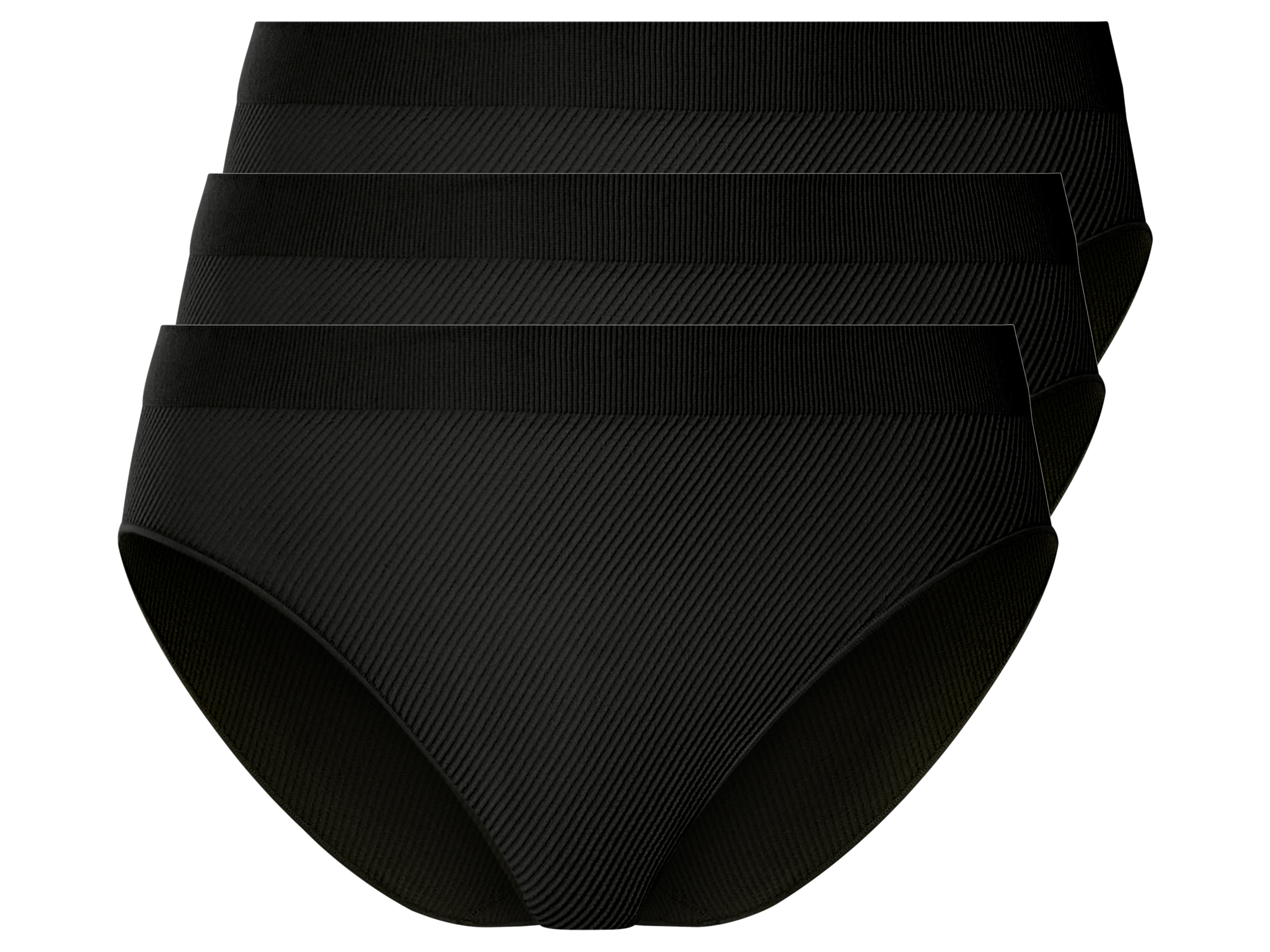 esmara® Lot de 3 culottes femme (noir, M(38/40))