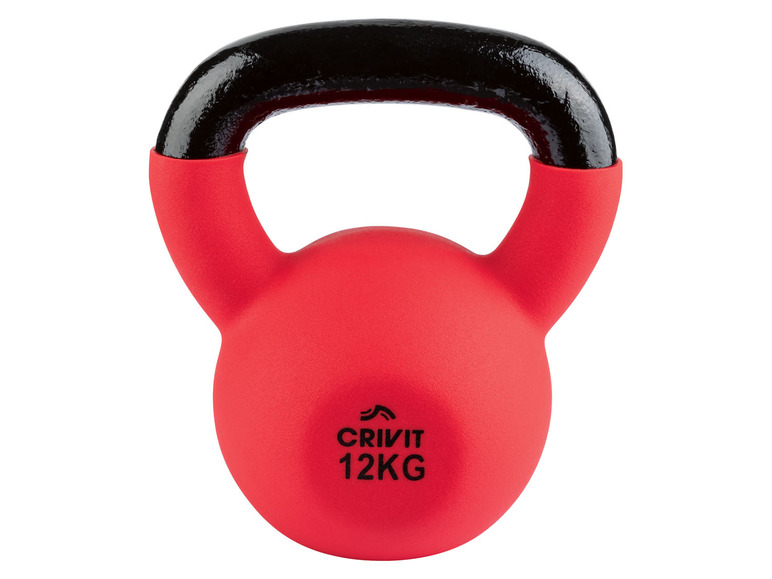 Aller en mode plein écran : CRIVIT Kettlebell de 12 kg, en fonte massive - Image 1