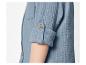 Chemise en gaze de coton bleu pour enfant.